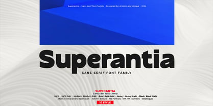 Superantia Font Poster 1