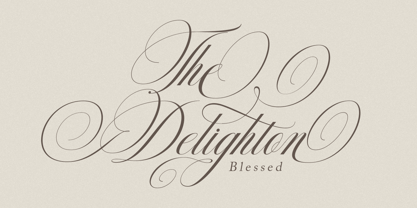 Delighton Script Font Poster 6