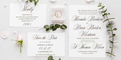 Delighton Script Font Poster 14