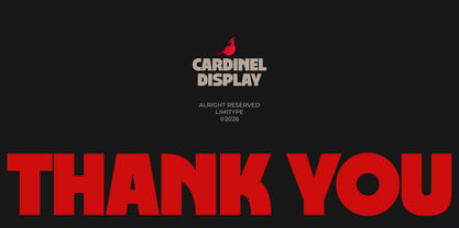 Cardinel Display Font Poster 13