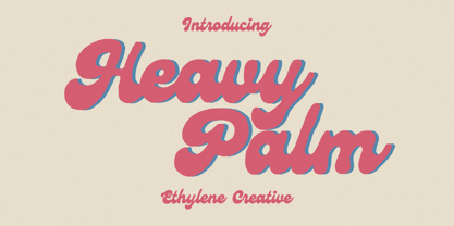 Heavy Palm Font Poster 1