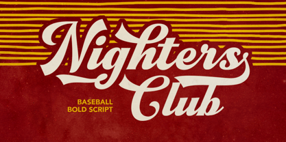 Nighters Club Font Poster 1