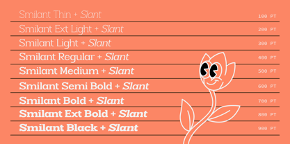 Smilant Font Poster 4