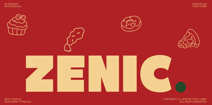 Zenic Font Poster 1