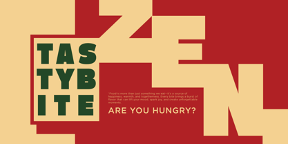 Zenic Font Poster 2
