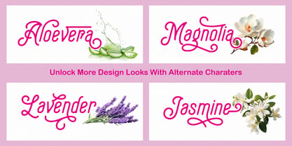 Aesthelina Font Poster 8