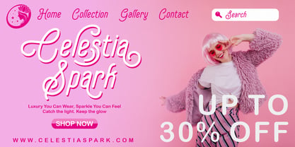 Aesthelina Font Poster 9