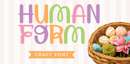 Human Form Font Poster 1