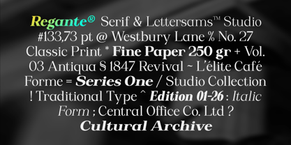 Regante Font Poster 7