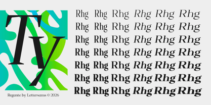 Regante Font Poster 10