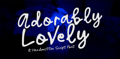 Adorably Lovely Font Poster 1