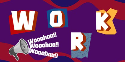 Rumble Block Font Poster 4
