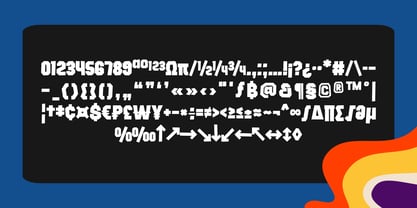 Rumble Block Font Poster 10