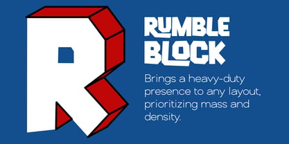 Rumble Block Font Poster 2
