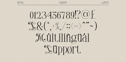 Melkova Font Poster 4