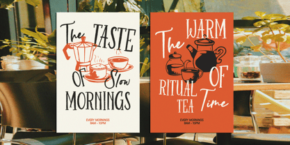 Autumn in Philadelphia Font Poster 6