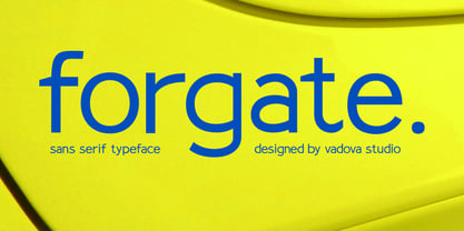 Forgate Font Poster 1
