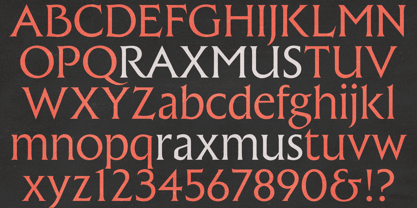 Raxmus Font Poster 3