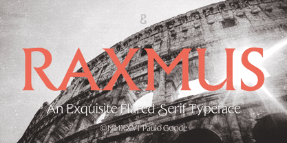 Raxmus Font Poster 1