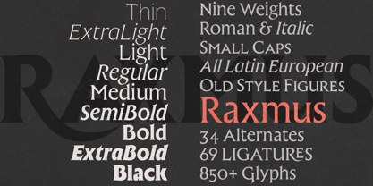 Raxmus Font Poster 7