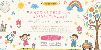 Orinella Scribble Font Poster 5