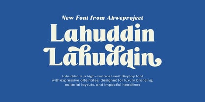 Lahuddin Font Poster 1