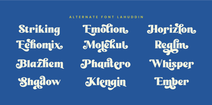 Lahuddin Font Poster 4