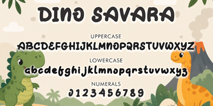Dino Savara Font Poster 4