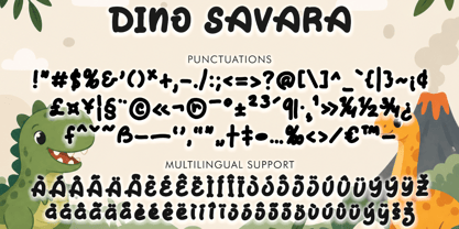 Dino Savara Font Poster 5