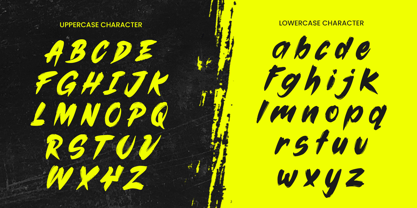 Brushed Font Poster 13