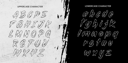 Brushed Font Poster 11