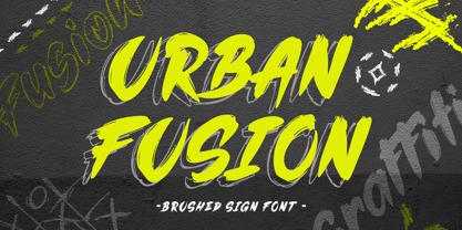 Brushed Font Poster 4