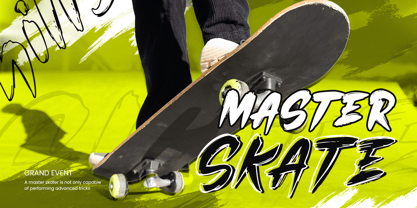 Brushed Font Poster 9