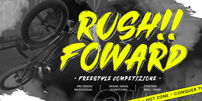 Brushed Font Poster 6