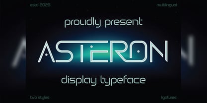 Asteron Font Poster 1