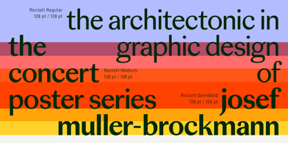 Reclett Font Poster 8