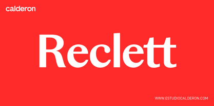Reclett Font Poster 1