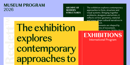 Reclett Font Poster 10