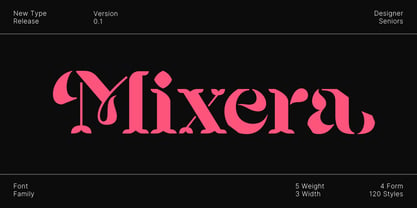 Mixera Font Poster 1