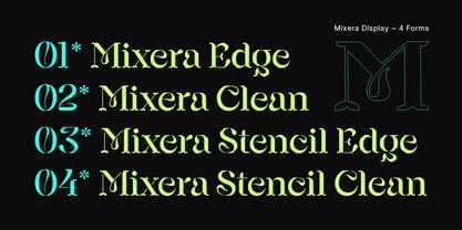 Mixera Font Poster 8