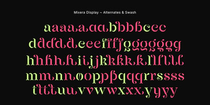 Mixera Font Poster 13