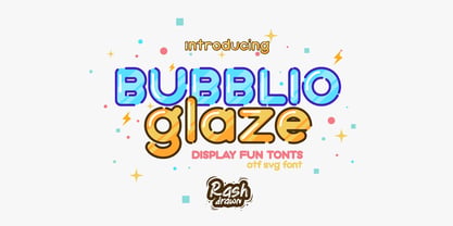 Bubblio Glaze Font Poster 1