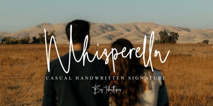 Whisperella Signature Font Poster 1