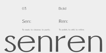 Senren Font Poster 7