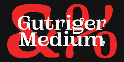 Gutriger Font Poster 9