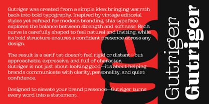 Gutriger Font Poster 4