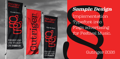 Gutriger Font Poster 12