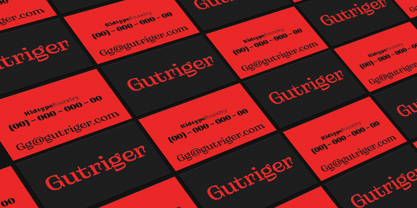 Gutriger Font Poster 7