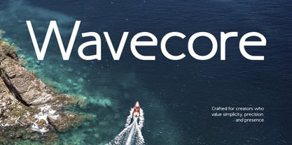 Wavecore Font Poster 1