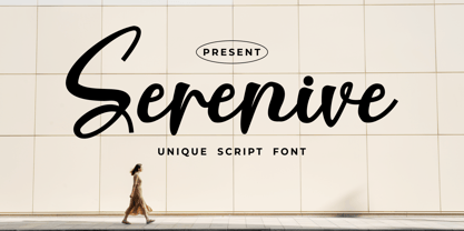 Serenive Font Poster 1
